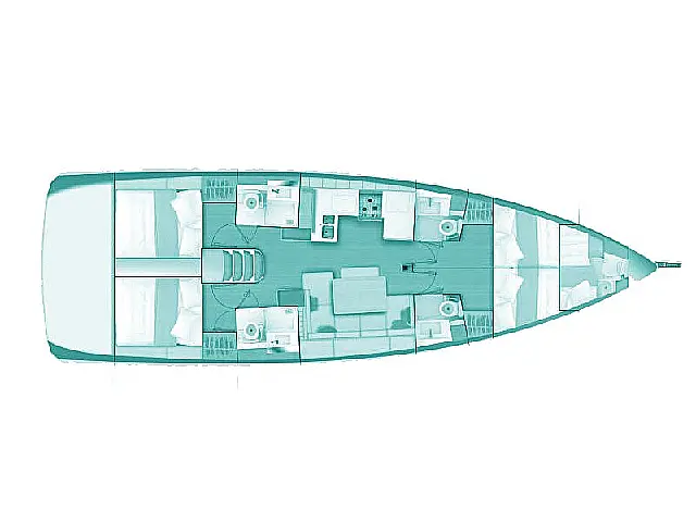 Sun Odyssey 490 - [Layout image]