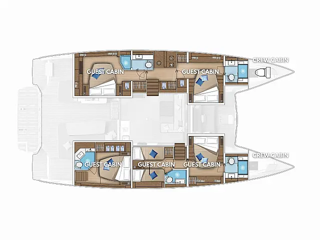 Lagoon 55 - [Layout image]