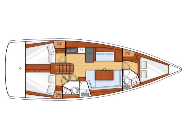 Oceanis 41 - [Layout image]
