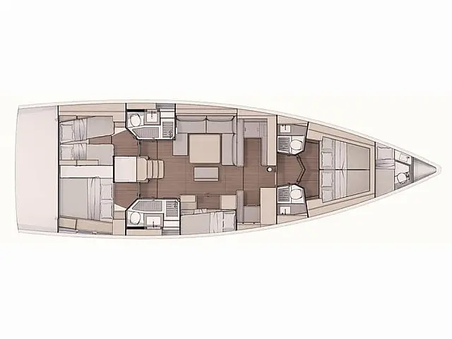 Dufour 530  - [Layout image]