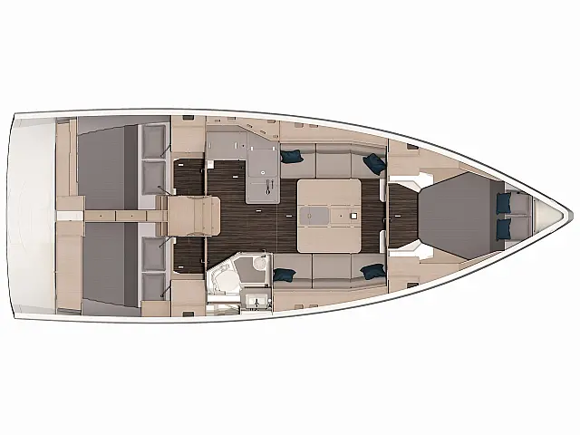 Dufour 37 - [Layout image]