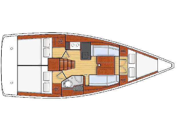 Oceanis 35.1 - [Layout image]