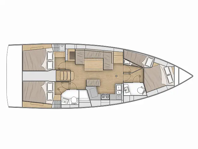 Oceanis 40.1 - [Layout image]