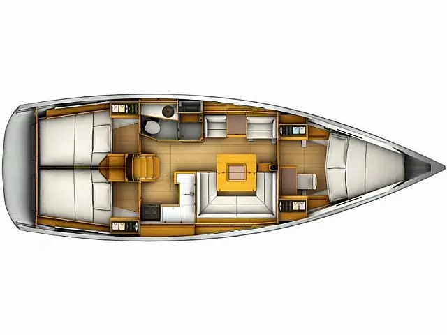 Sun Odyssey 419 - [Layout image]