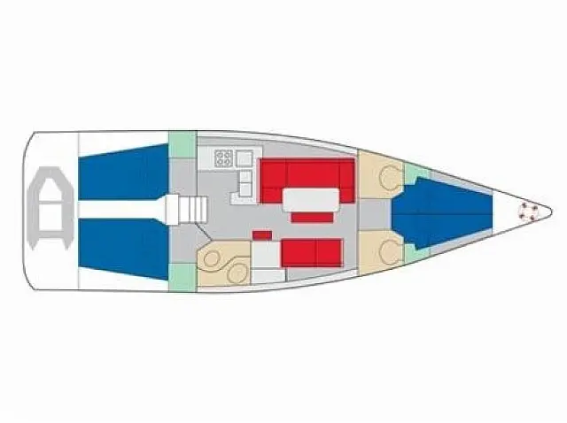 Bavaria C45 - [Layout image]