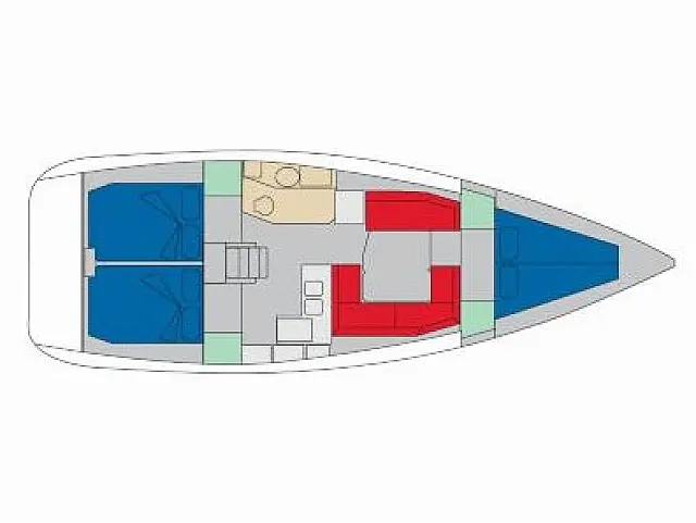 Sun Odyssey 379 - [Layout image]