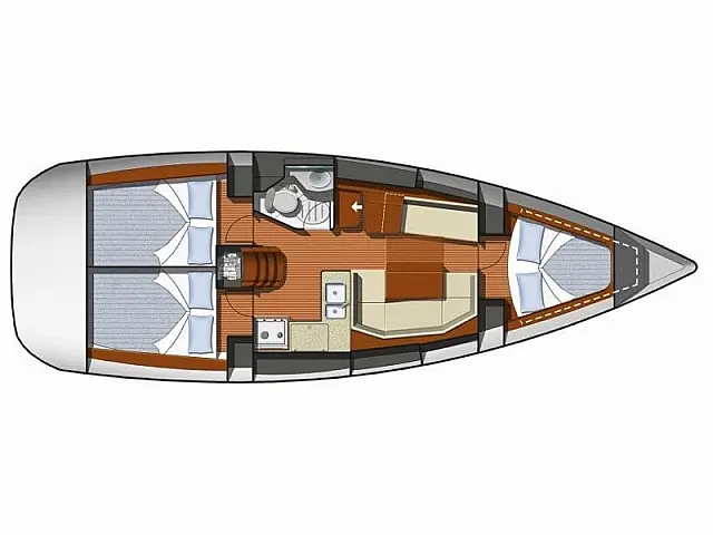 Sun Odyssey 36i - [Layout image]
