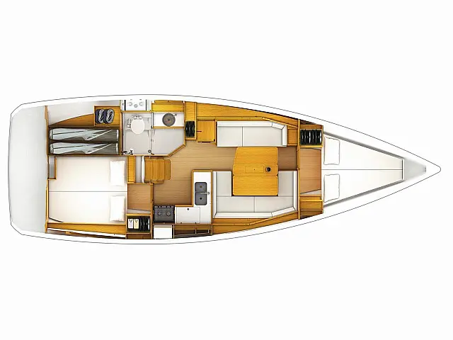 Sun Odyssey 379 - [Layout image]