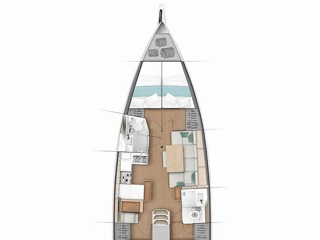Sun Odyssey 440 - [Layout image]