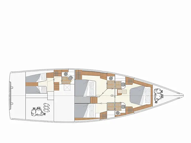 Moody 54 DS - [Layout image]