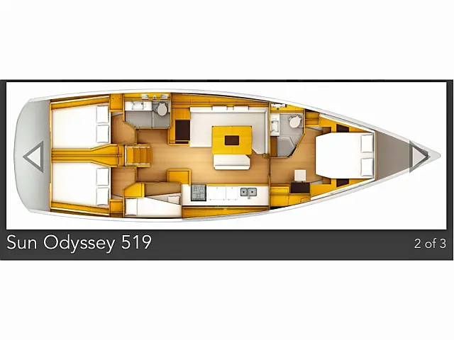 Sun Odyssey 519 - [Layout image]