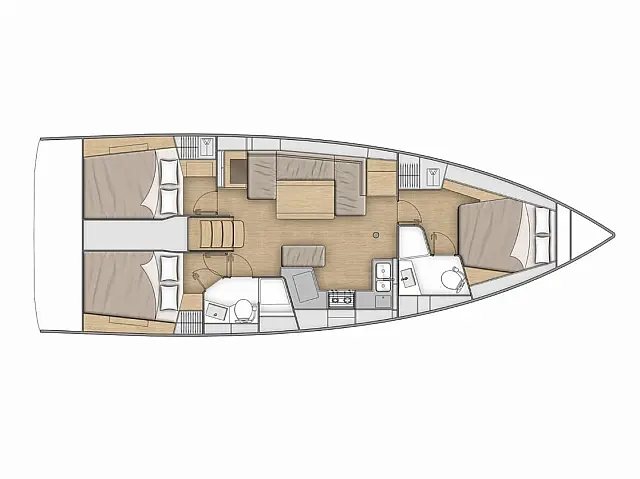 Oceanis 40.1  - [Layout image]