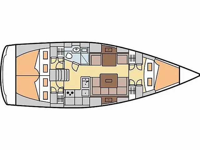 Hanse 375 - [Layout image]