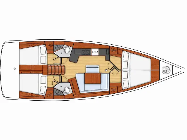 Oceanis 45 - [Layout image]