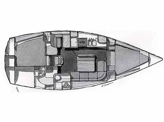 Oceanis 370 - [Layout image]