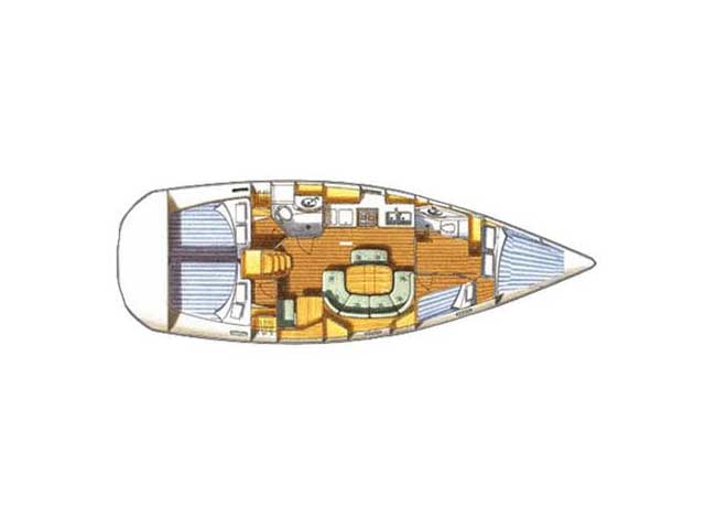 Oceanis Clipper 411 - [Layout image]