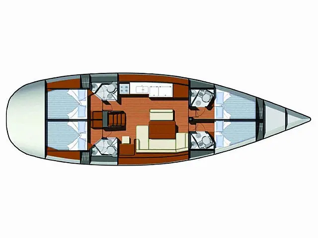 Sun Odyssey 49i - [Layout image]