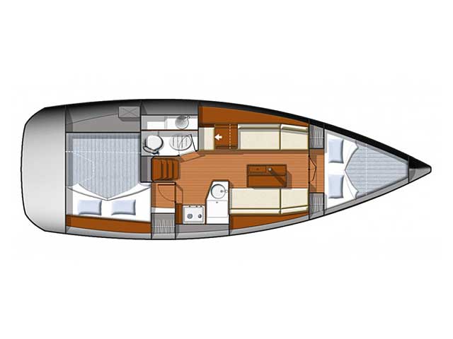 Sun Odyssey 33i - [Layout image]