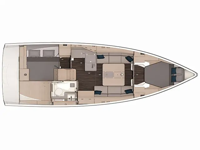 Dufour 37 - [Layout image]