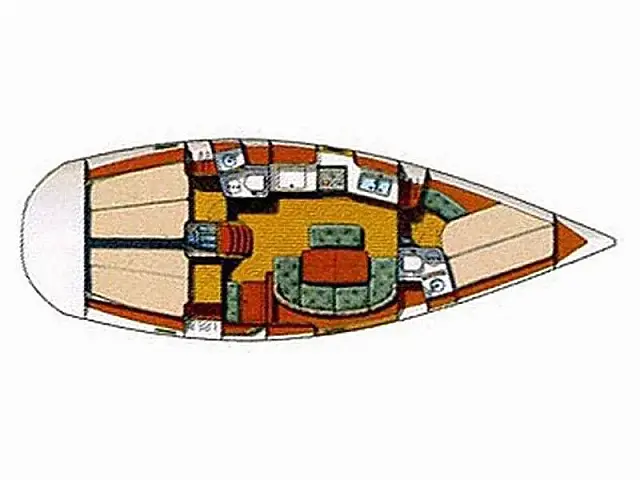 Oceanis 381 - [Layout image]