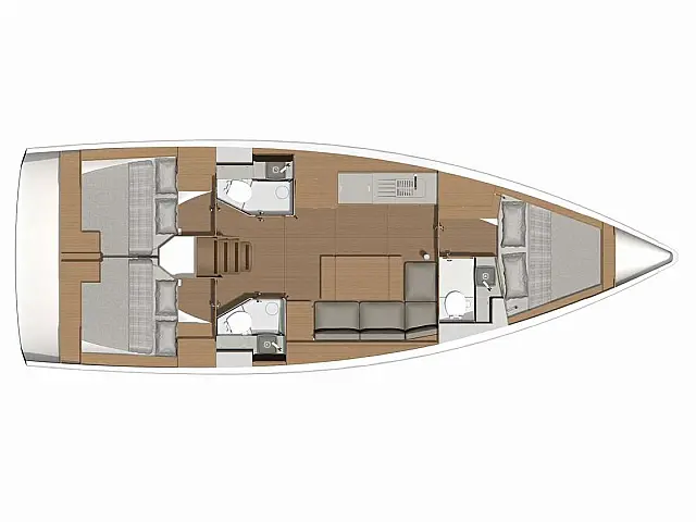 Dufour 390 - [Layout image]