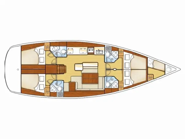 Beneteau Oceanis 50 - [Layout image]