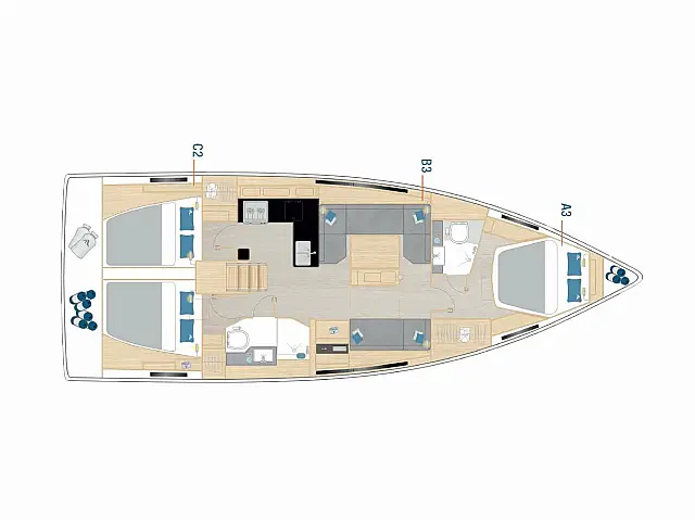 Hanse 410 - [Layout image]