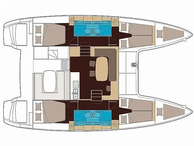 Lagoon 400 S2 - [Layout image]