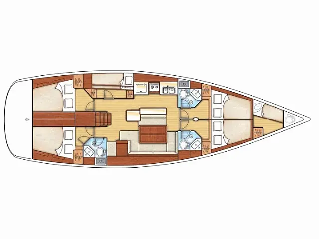 Cyclades 50.5 - [Layout image]