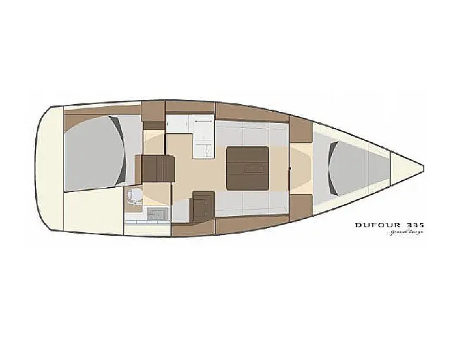 Dufour 335 GL - [Layout image]