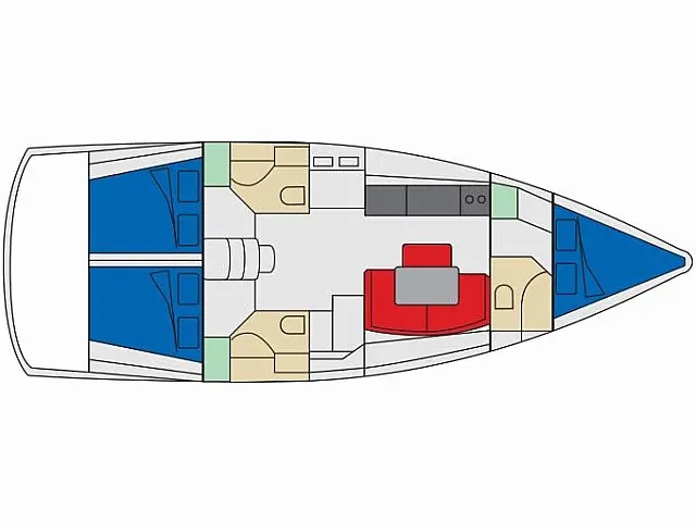 Cyclades 43.3 - [Layout image]