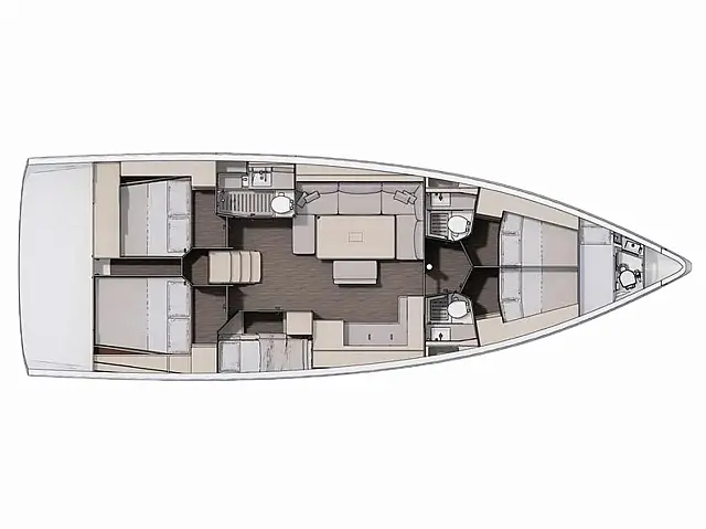 Dufour 470 - [Layout image]