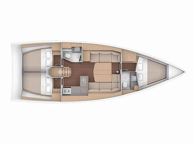 Dufour 390* - [Layout image]