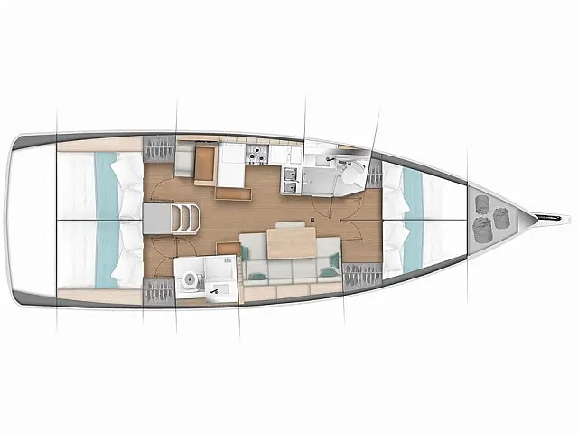 Sun Odyssey 440 - [Layout image]