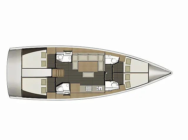 Dufour 460 Grand Large - [Layout image]