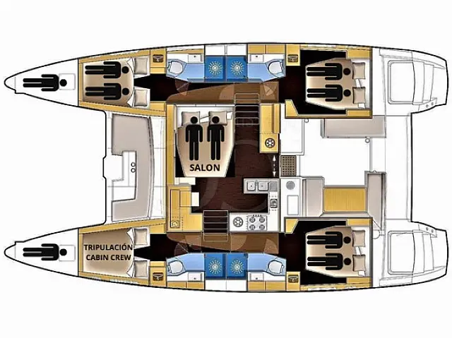 Lagoon 450 - [Layout image]