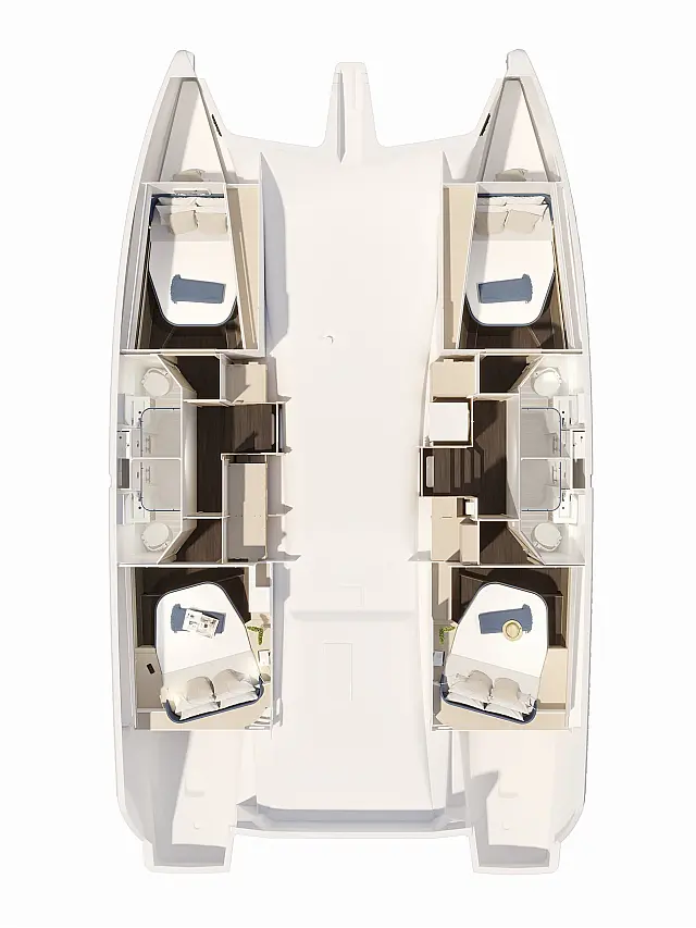 Fountaine Pajot New 44 - [Layout image]