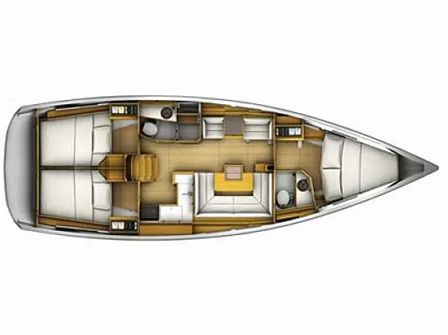Sun Odyssey 409 (3 cab.) - [Layout image]