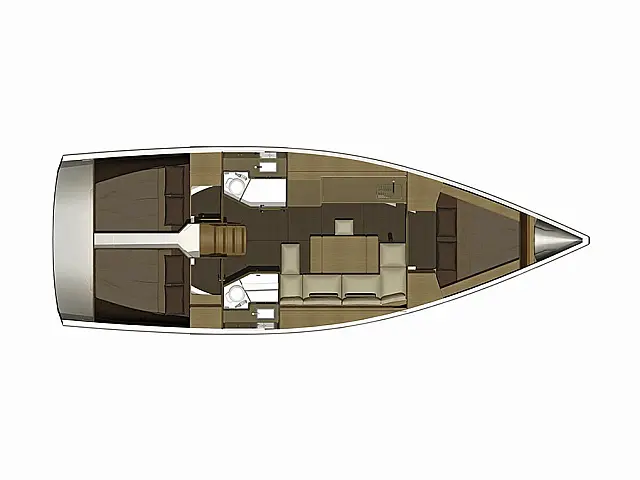 Dufour 382 GL - [Layout image]