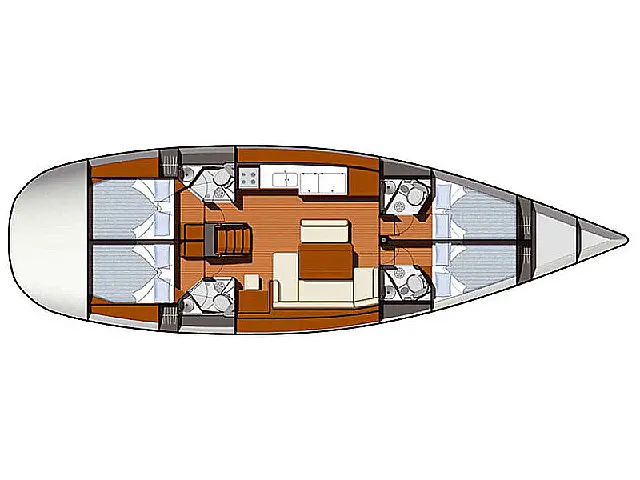 Sun Odyssey 49i - [Layout image]