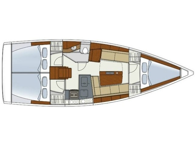 Hanse 345 - [Layout image]
