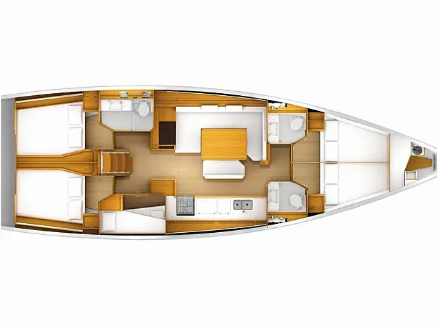 Sun Odyssey 519 - [Layout image]