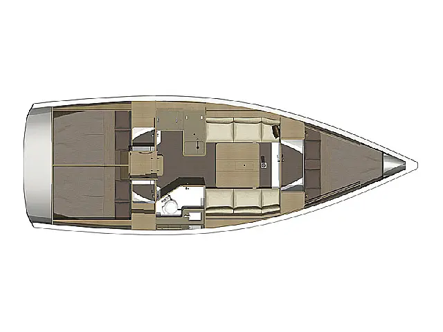 Dufour 350 GL - [Layout image]