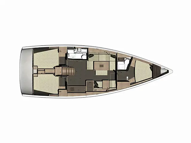 Dufour 412 GL - [Layout image]