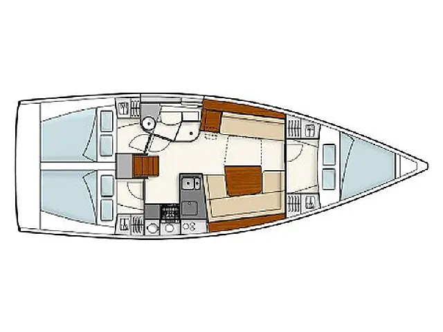 Hanse 385 - [Layout image]